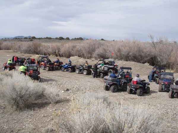 Members of the Utah ATV Association ride to Cherry Creek.