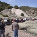 Members of the Utah ATV Association ride to the Frisco Kilns in Milford County.