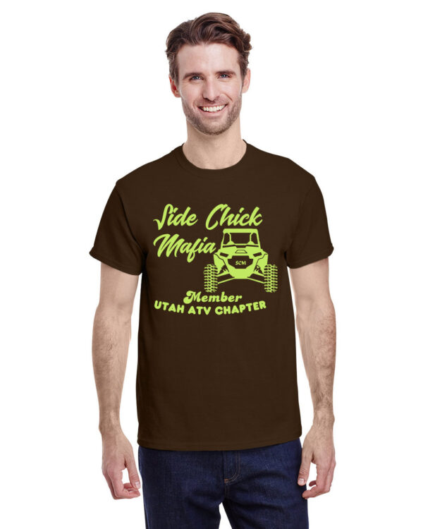 Side Chick Mafia - Lime Green - DarkChocolate